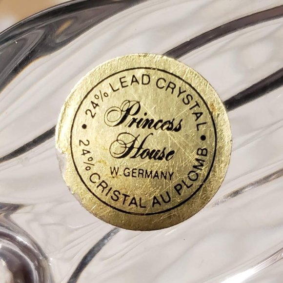 2pcs VINTAGE DUCKS Germany Lead Crystal & Blue Glass Figurines mallard duck - Picture 6 of 7